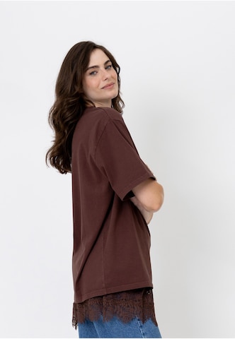 OH APRIL Shirt 'Cow' in Brown