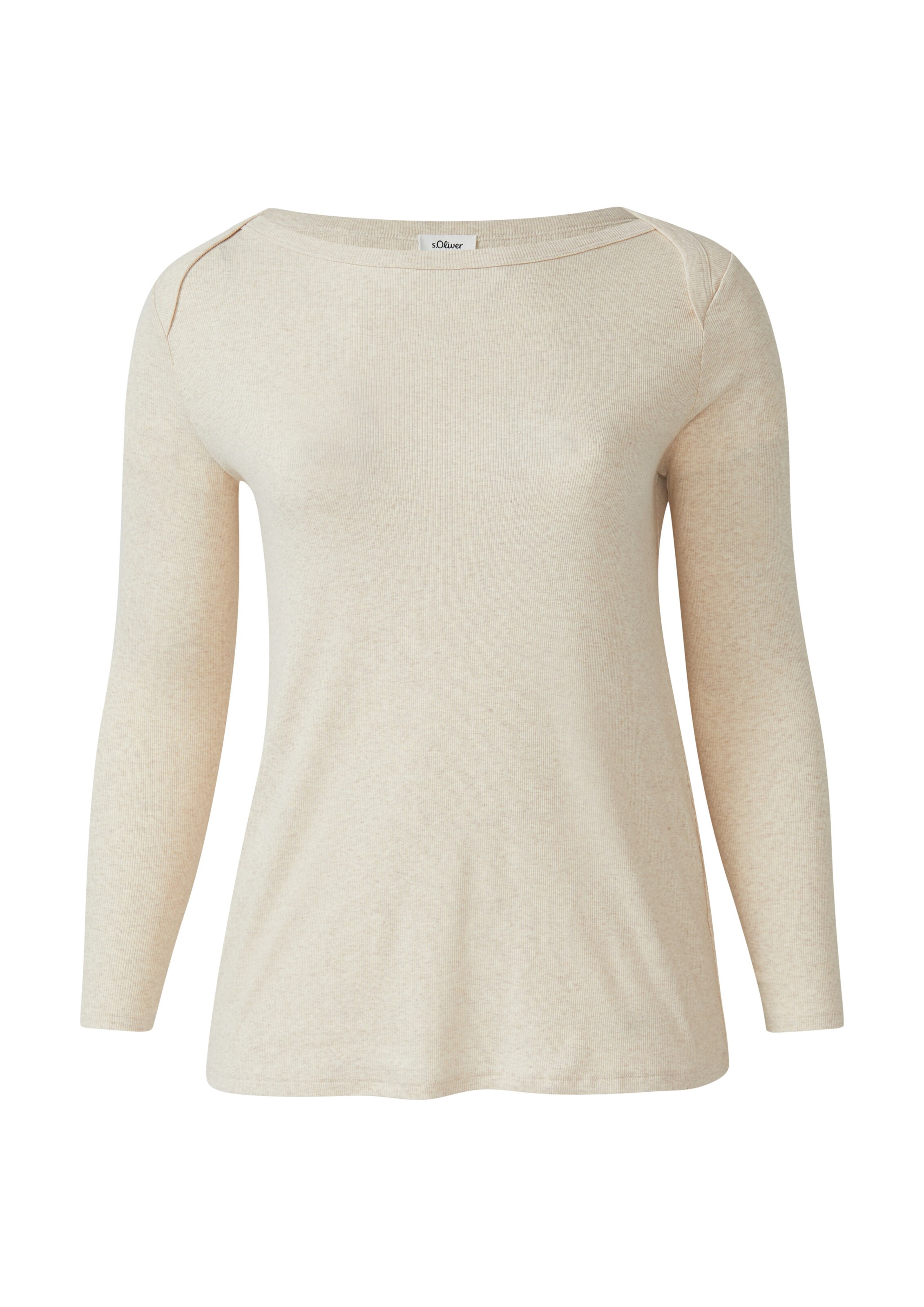 s.Oliver Red Label Plus Shirt in Beige: Vorderseite