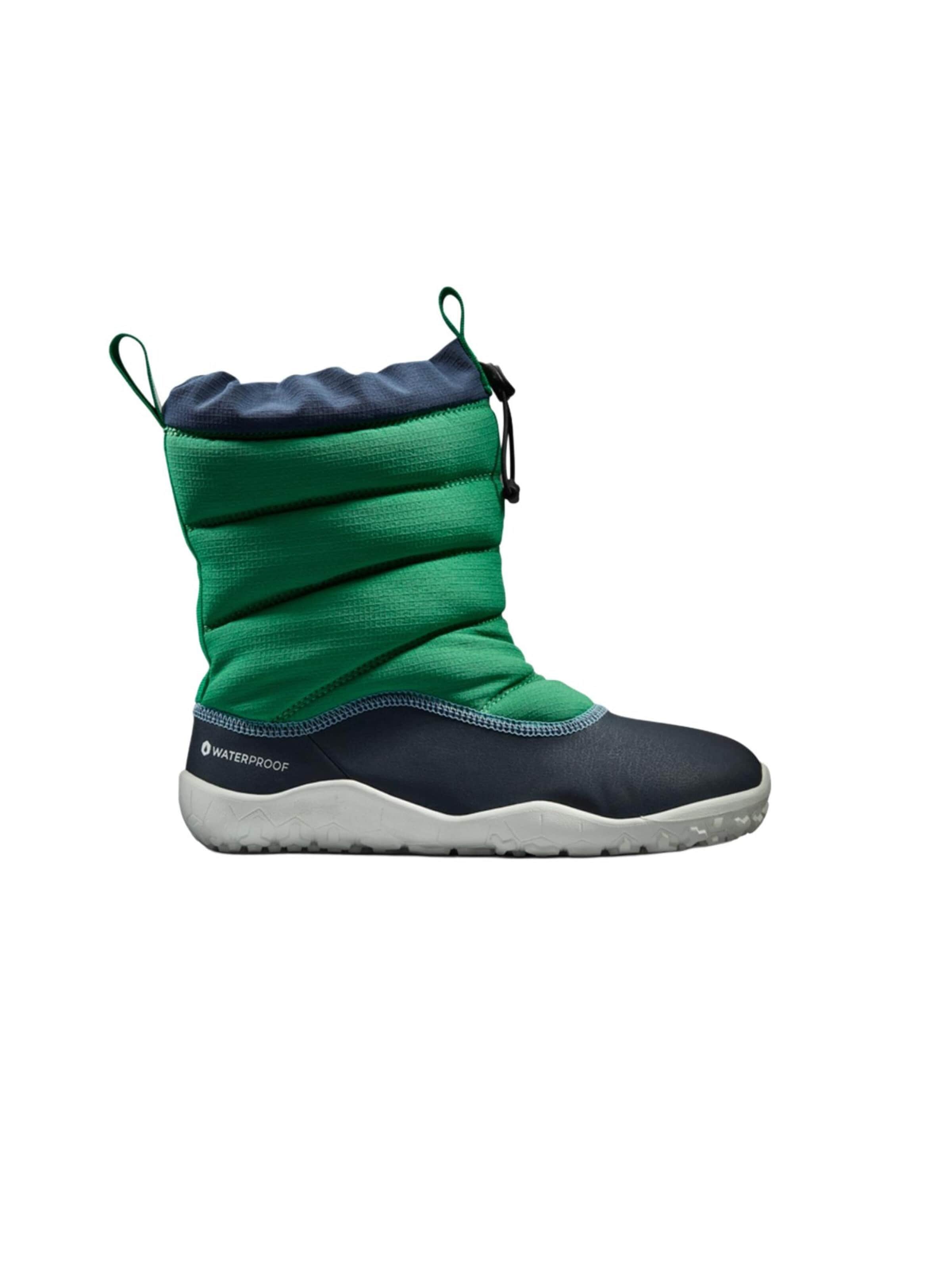 Vivo Barefoot Snowboots 'LUMI FG JUNIORS' in Groen: voorkant