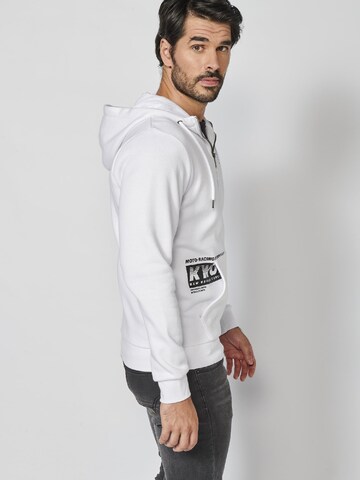 KOROSHI Zip-Up Hoodie in White