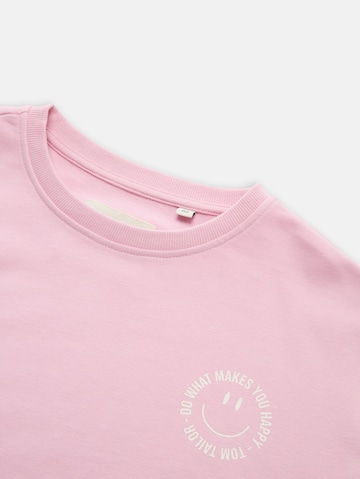 TOM TAILOR Sweatshirt in Pink