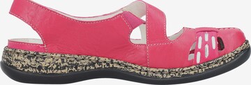 Rieker Ballet Flats with Strap in Pink