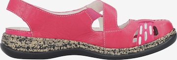 Rieker Ballet Flats with Strap in Pink