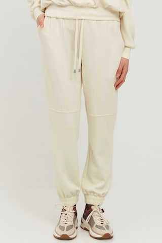 b.young Tapered Pants 'BYPUSTI SWEAT PANTS' in Beige: front