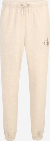 Effilé Pantalon Calvin Klein Jeans en beige : devant