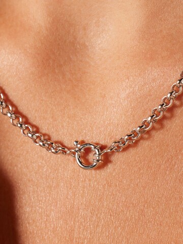 Lucardi Ketting 'Basic' in Zilver: voorkant