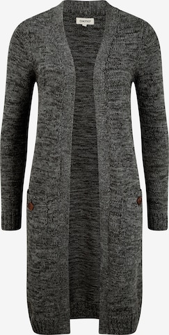 Oxmo Knit Cardigan in Grey: front