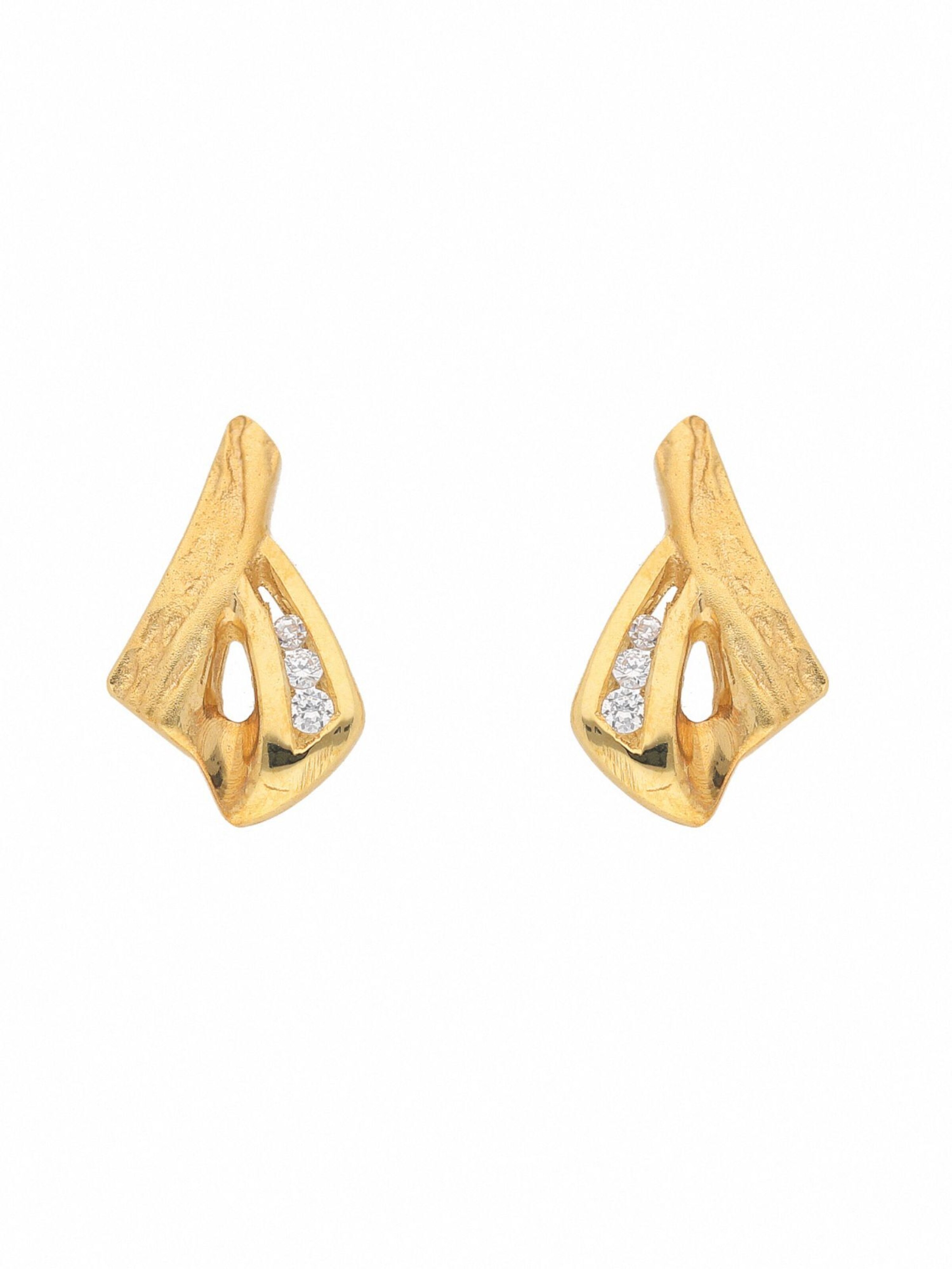 Adelia´s Earrings in Gold: front