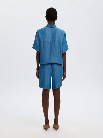 SELECTED Regular Shorts in Blau