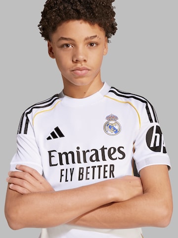 T-Shirt fonctionnel 'Real' ADIDAS PERFORMANCE en blanc