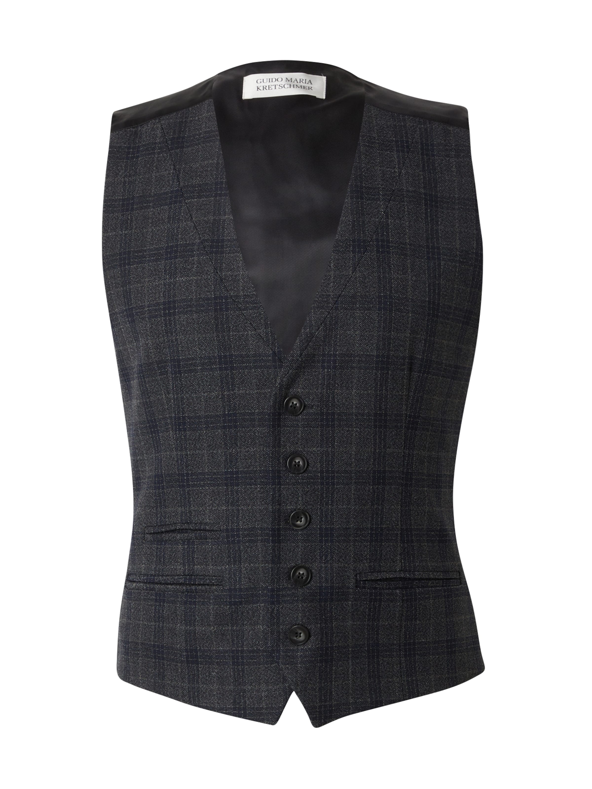 Guido Maria Kretschmer Men Uzvalka veste &#x27;Sean&#x27;, krāsa - tumši zils / pelēks / tumši pelēks, Preces skats
