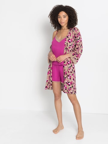 LASCANA Regular Short Pajama Set in Pink