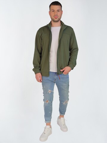 TOP GUN Sweatjacke in Grün