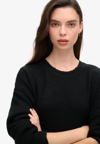 Superdry Gebreide jurk in Zwart