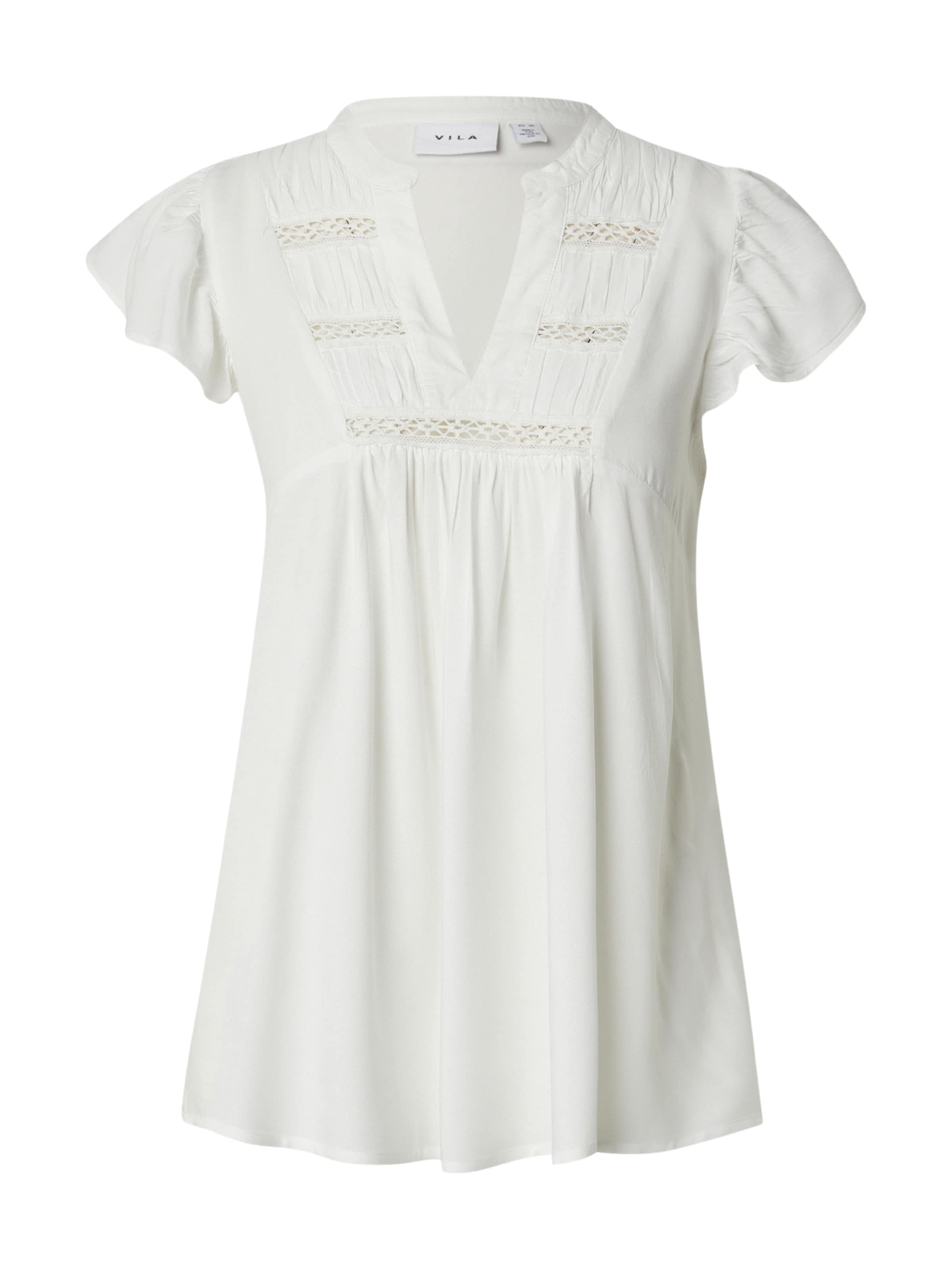VILA Μπλούζα &#x27;VIVisia&#x27; σε λευκό: μπροστά