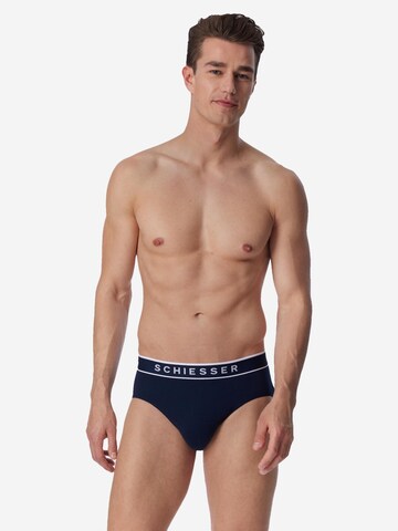 SCHIESSER Slip '95/5 Organic Cotton' in Blue: front