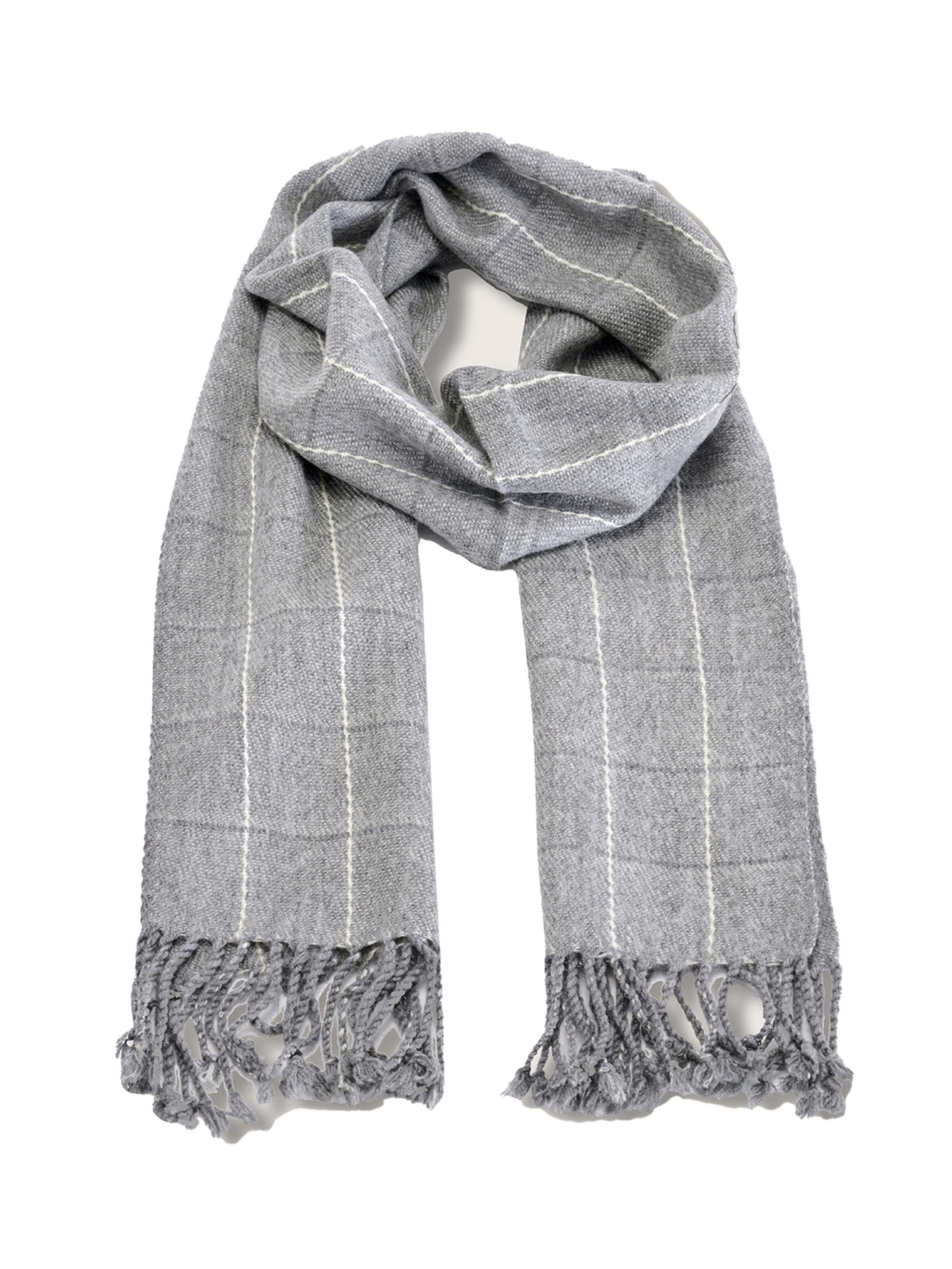 Sciarpa di Camomilla Italia in grigio: frontale