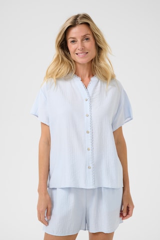 Cream Bluse 'Lori' i blå: forside
