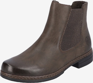 Chelsea Boots Rieker en marron : devant