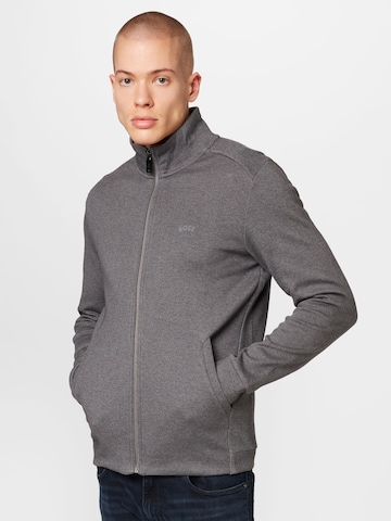 BOSS Green Sweat jacket 'Skaz' in Grey: front