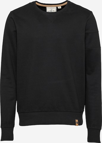 Fli Papigu Sweatshirt 'Huffin' & Puffin' in Zwart: voorkant