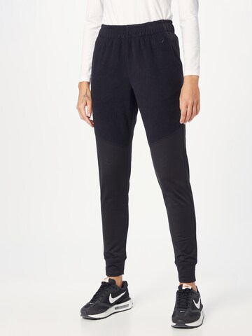 ASICS Tapered Workout Pants 'FLEXFORM' in Black: front