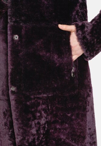 Werner Christ Between-Seasons Coat 'Dilara' in Purple