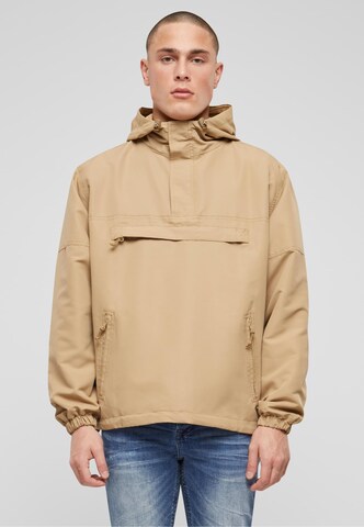 Brandit Between-Season Jacket in Brown: front