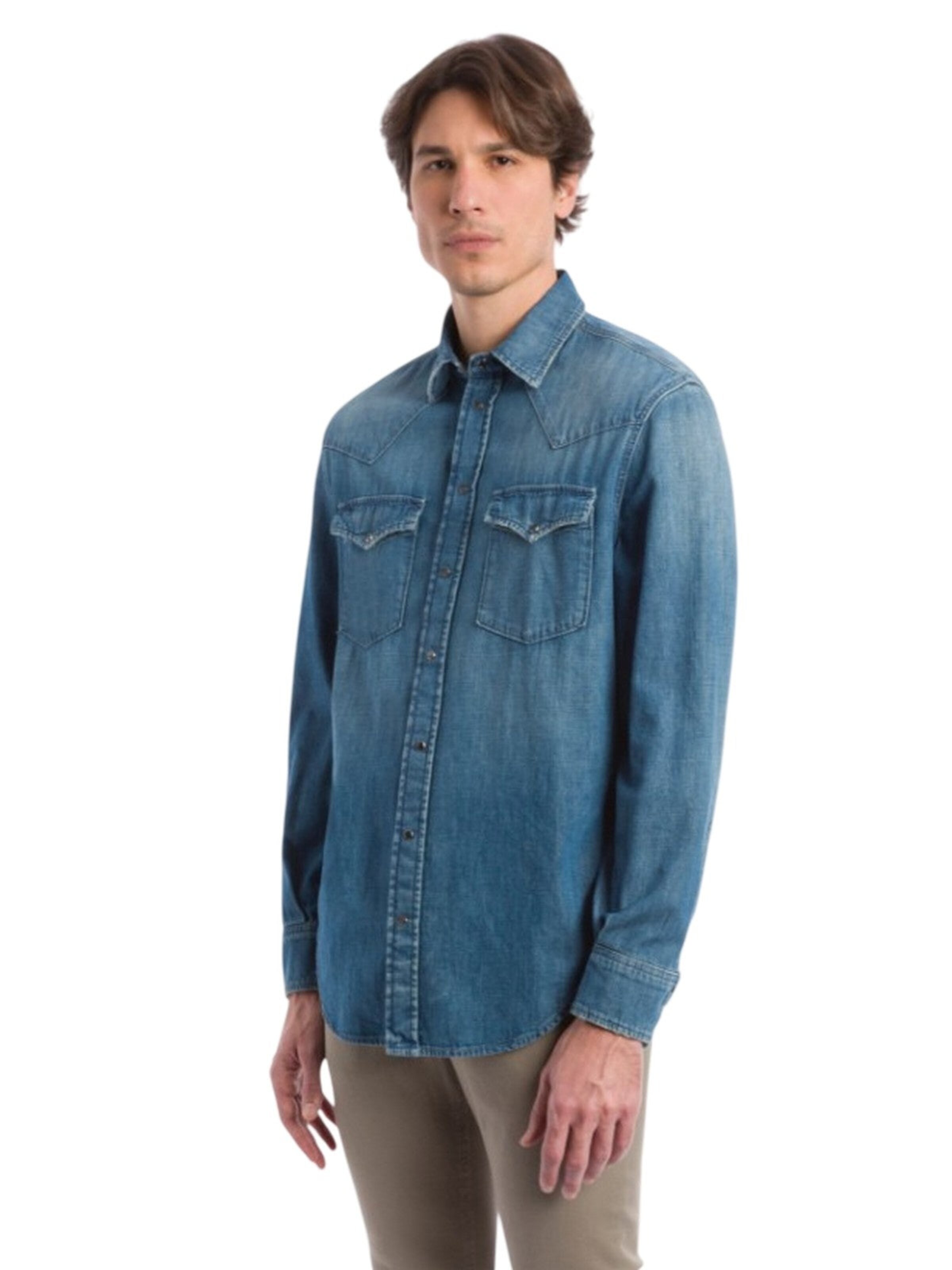 Dondup - Ajuste regular Camisa en azul