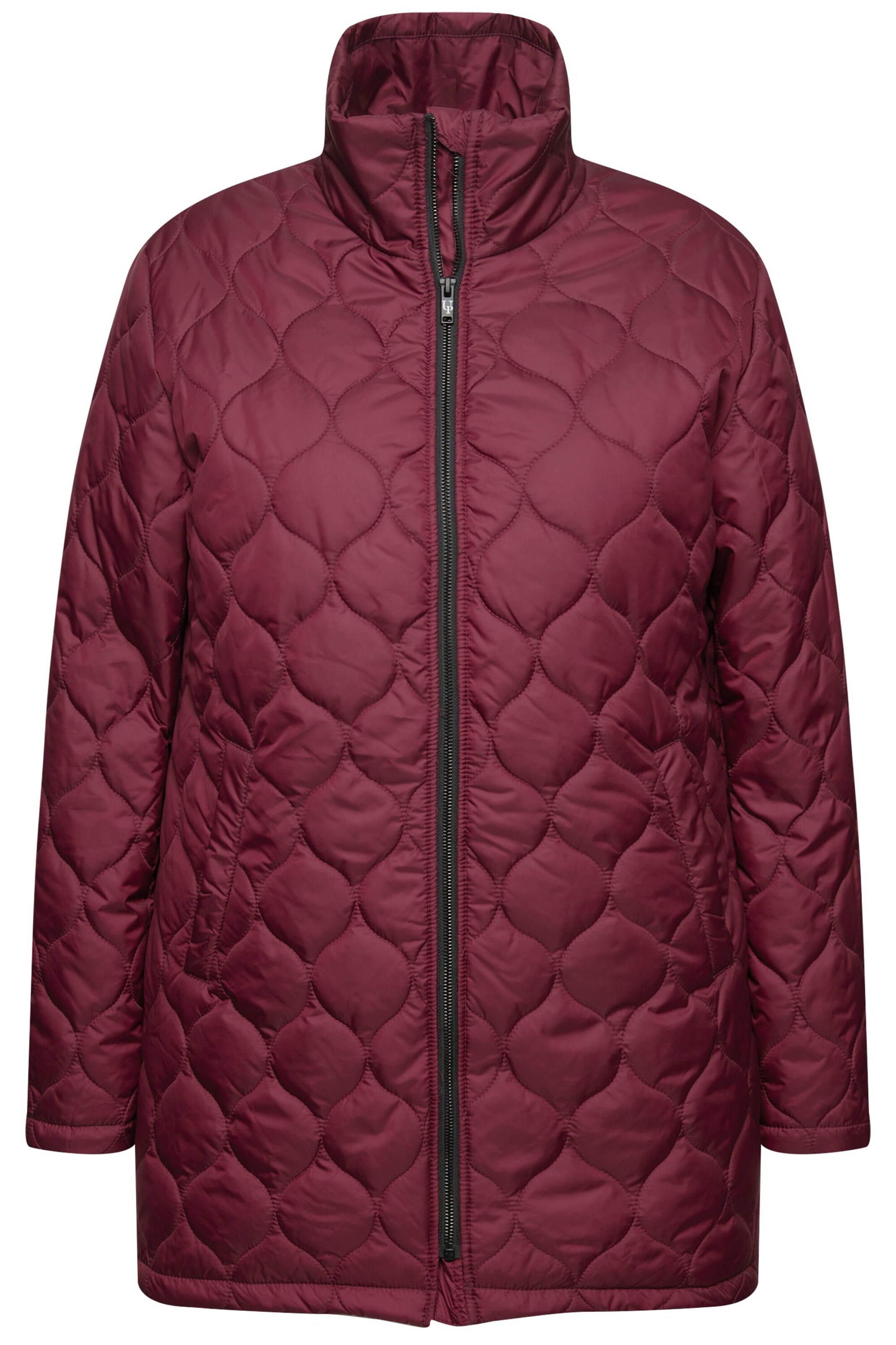 Ulla Popken Steppjacke in weinrot, Produktansicht