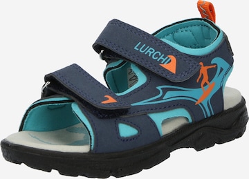LURCHI Open schoenen 'Kite' in Blauw: voorkant