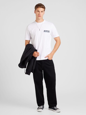 DIESEL T-Shirt 'T-ADJUST-K12' in Weiß