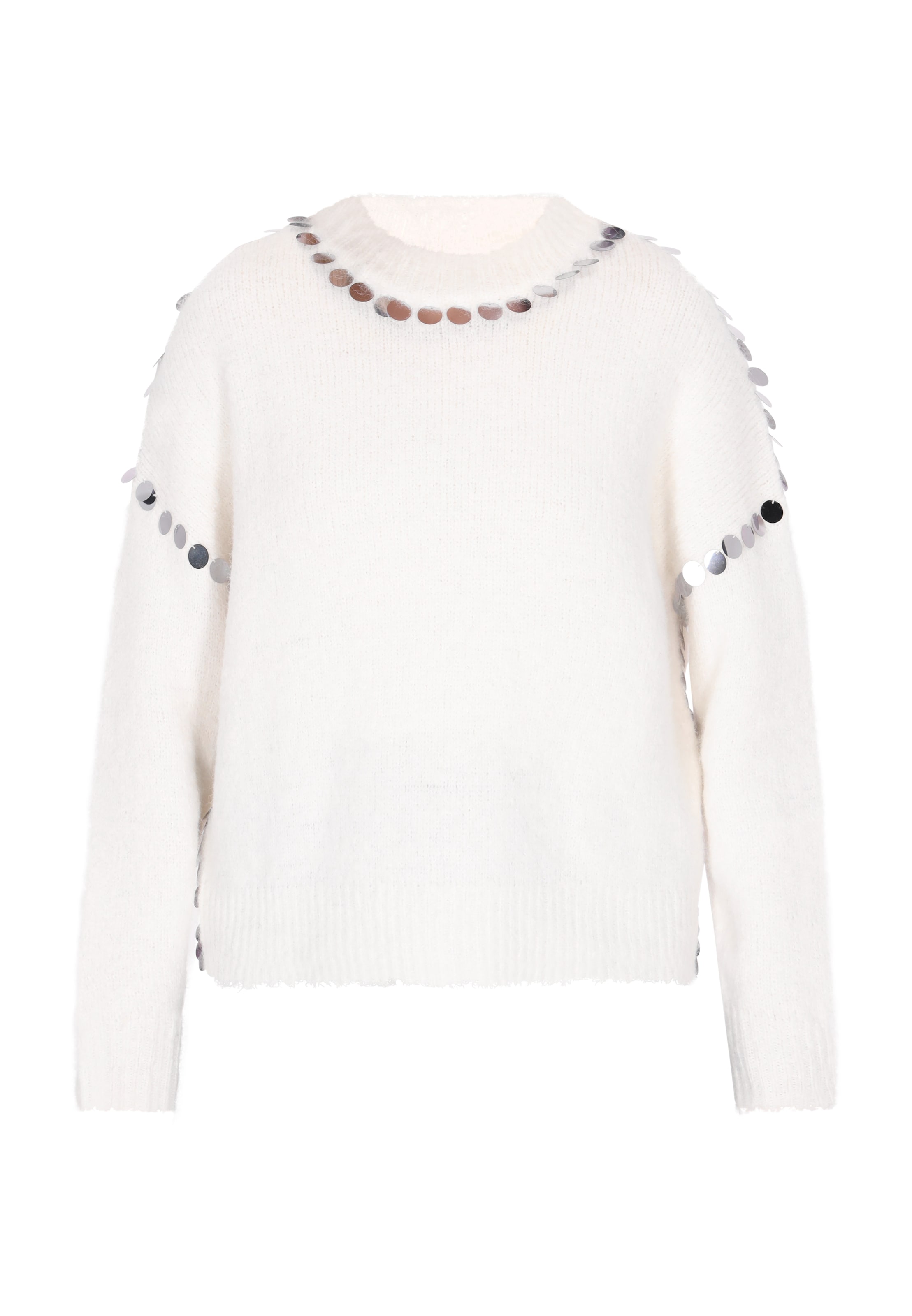 IZIA Sweater in White: front