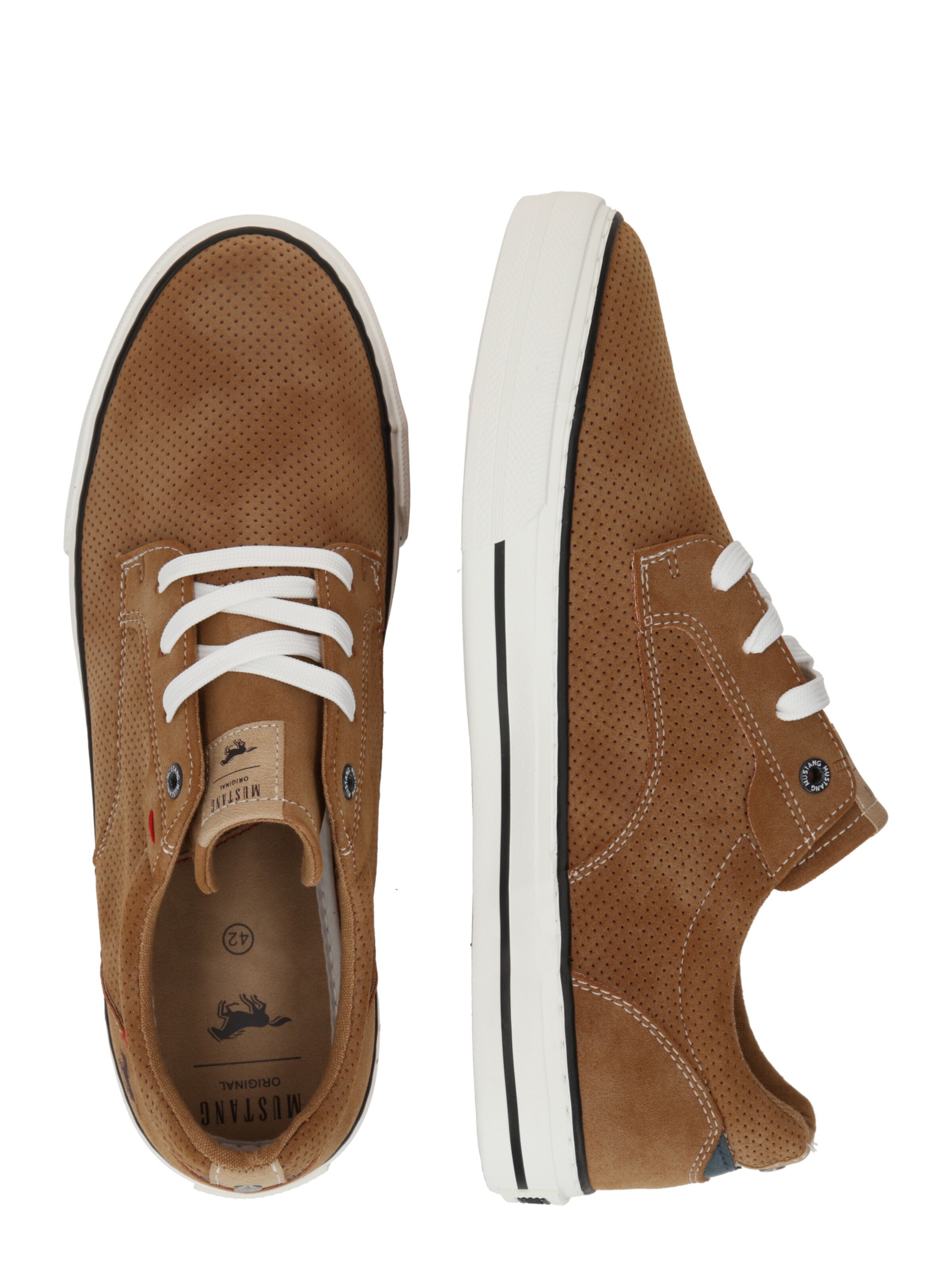 Baskets basses MUSTANG en marron