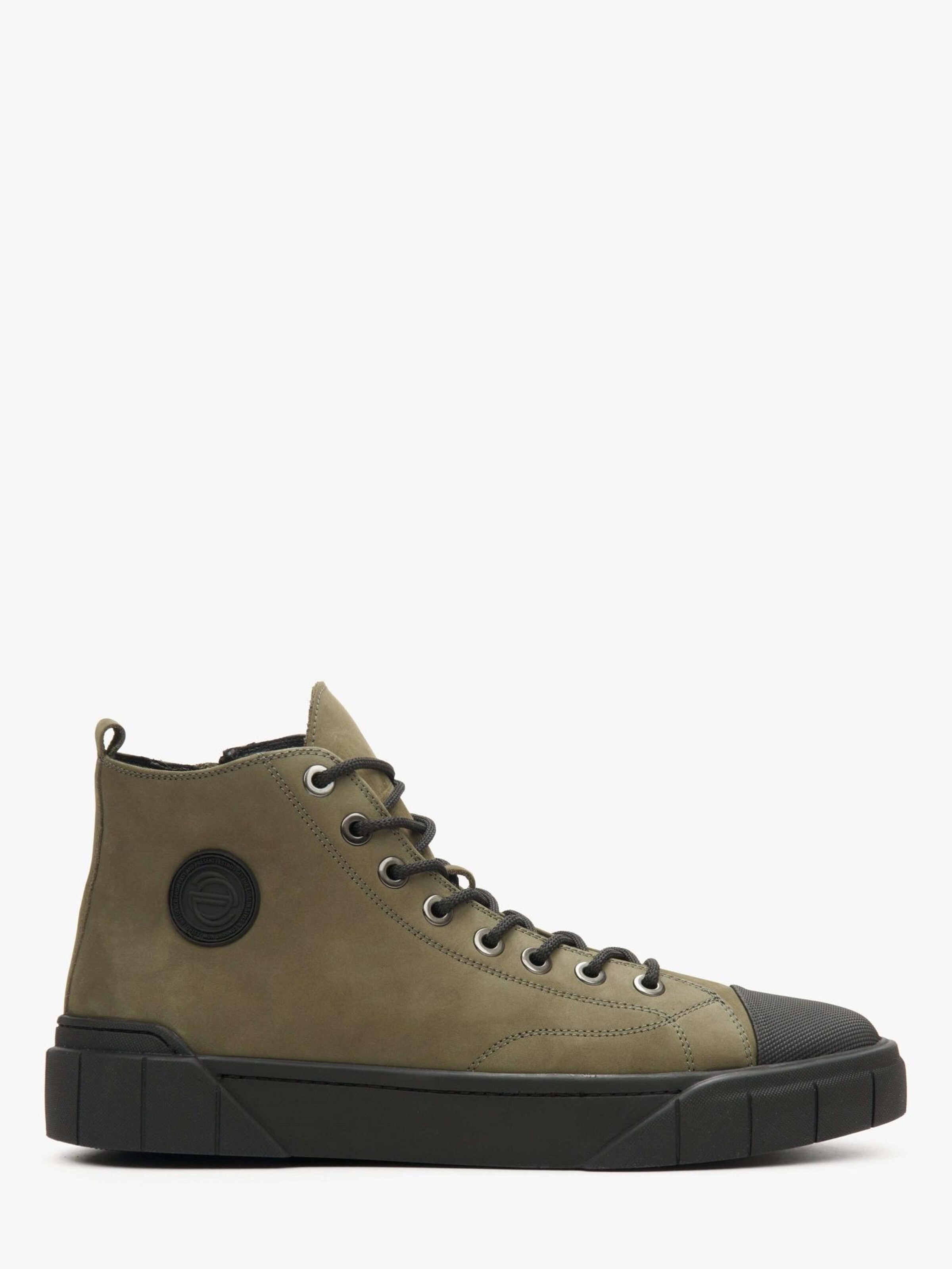 ES8 Hög sneaker '09-4448' i grön: framsida