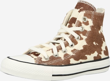 CONVERSE Korkeavartiset tennarit 'CTAS' värissä beige: etupuoli