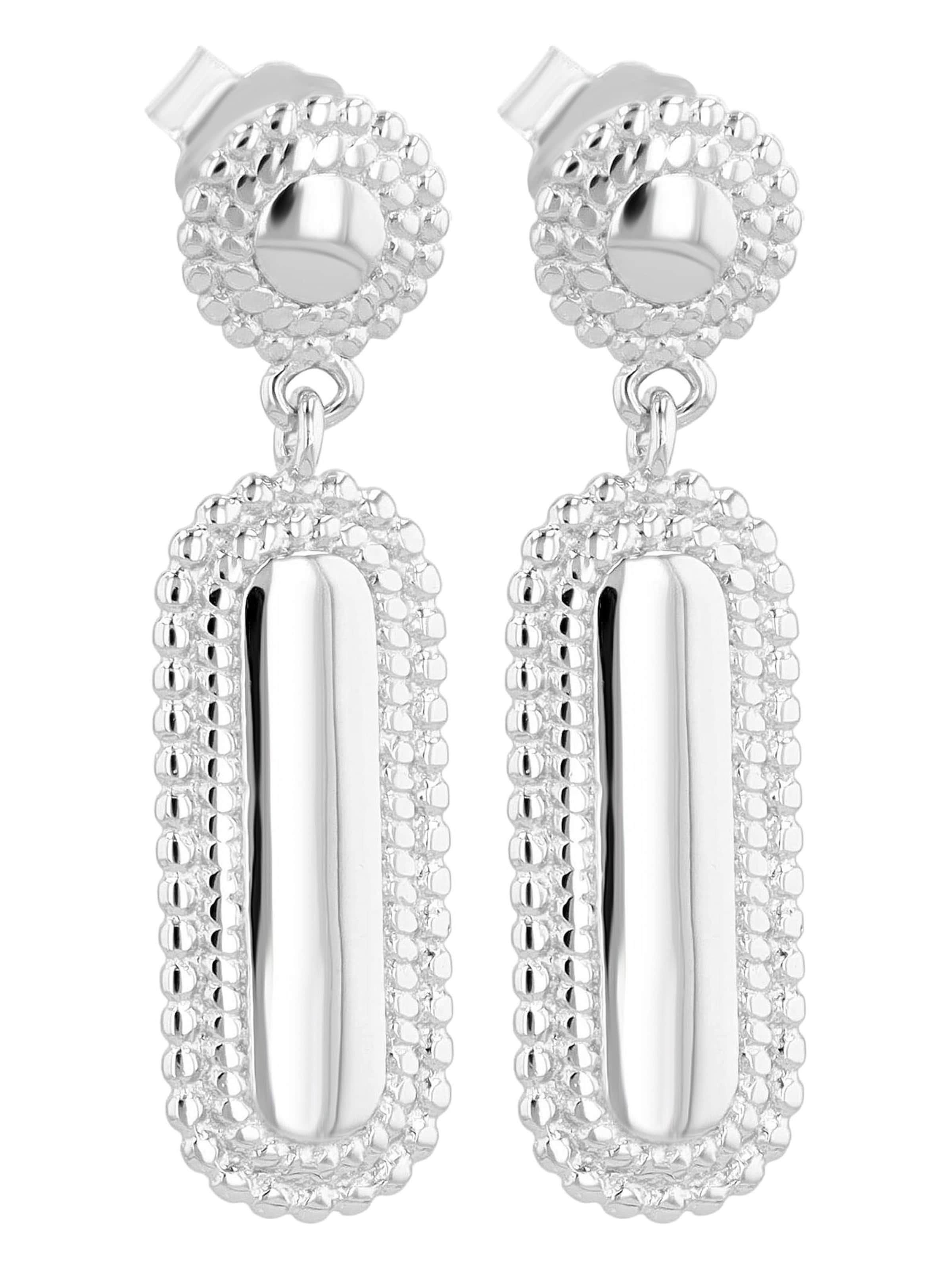 Akzent Earrings 'Kiana, 925 Sterlingsilber, langlebig' in Silver: front