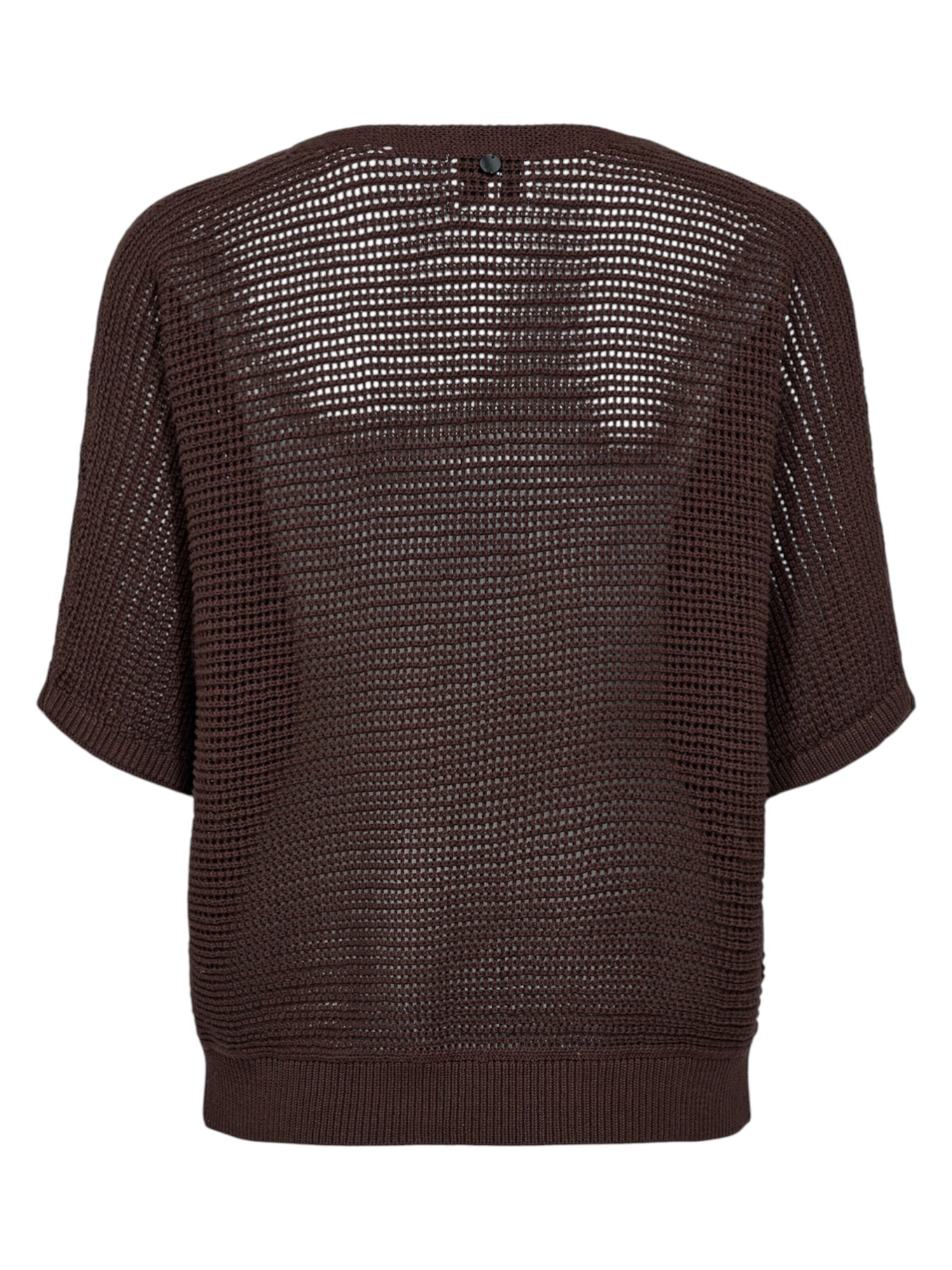 NÜMPH Strickpullover mit Halbarm 'NUERIKKA PULLOVER ' in Braun