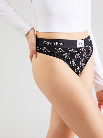 Calvin Klein Underwear Thong in Black