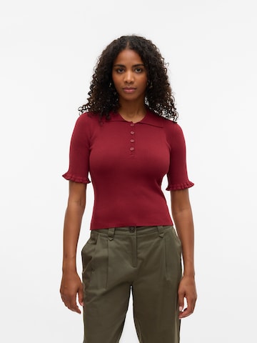 VERO MODA Pullover 'VMWONDER' in Rot: Vorderseite