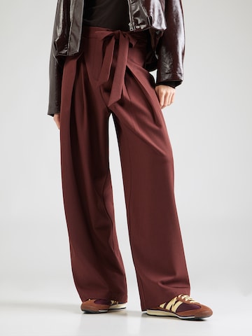 ABOUT YOU Flared Pantalon 'Palmer' in Bruin: voorkant