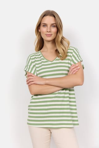 Tricou 'KAIZA 3' de la Soyaconcept pe verde: față