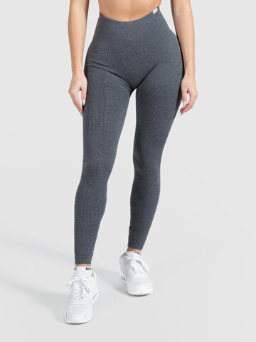 Smilodox Skinny Workout Pants ' Amaze ' in Grey: front