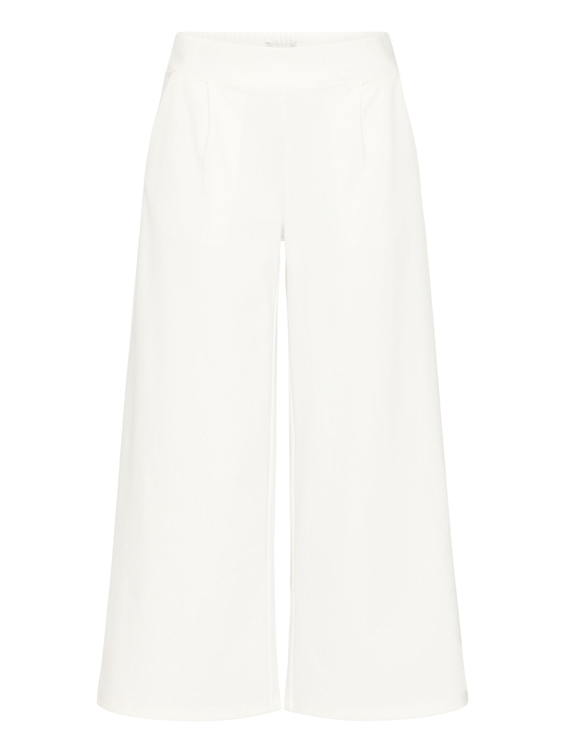 ICHI Kalhoty se sklady v pase 'IHKate' – bílá: přední strana