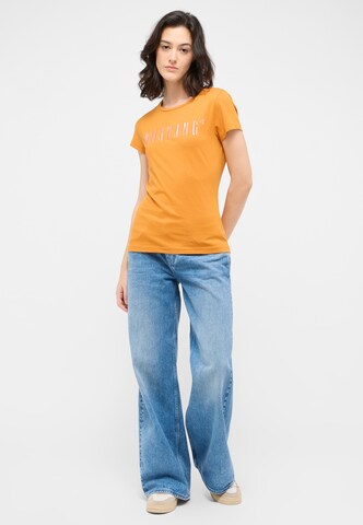MUSTANG T-Shirt 'Loa' in Orange