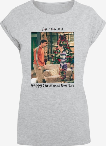 T-shirt 'Friends - Happy Christmas Eve Eve' ABSOLUTE CULT en gris : devant