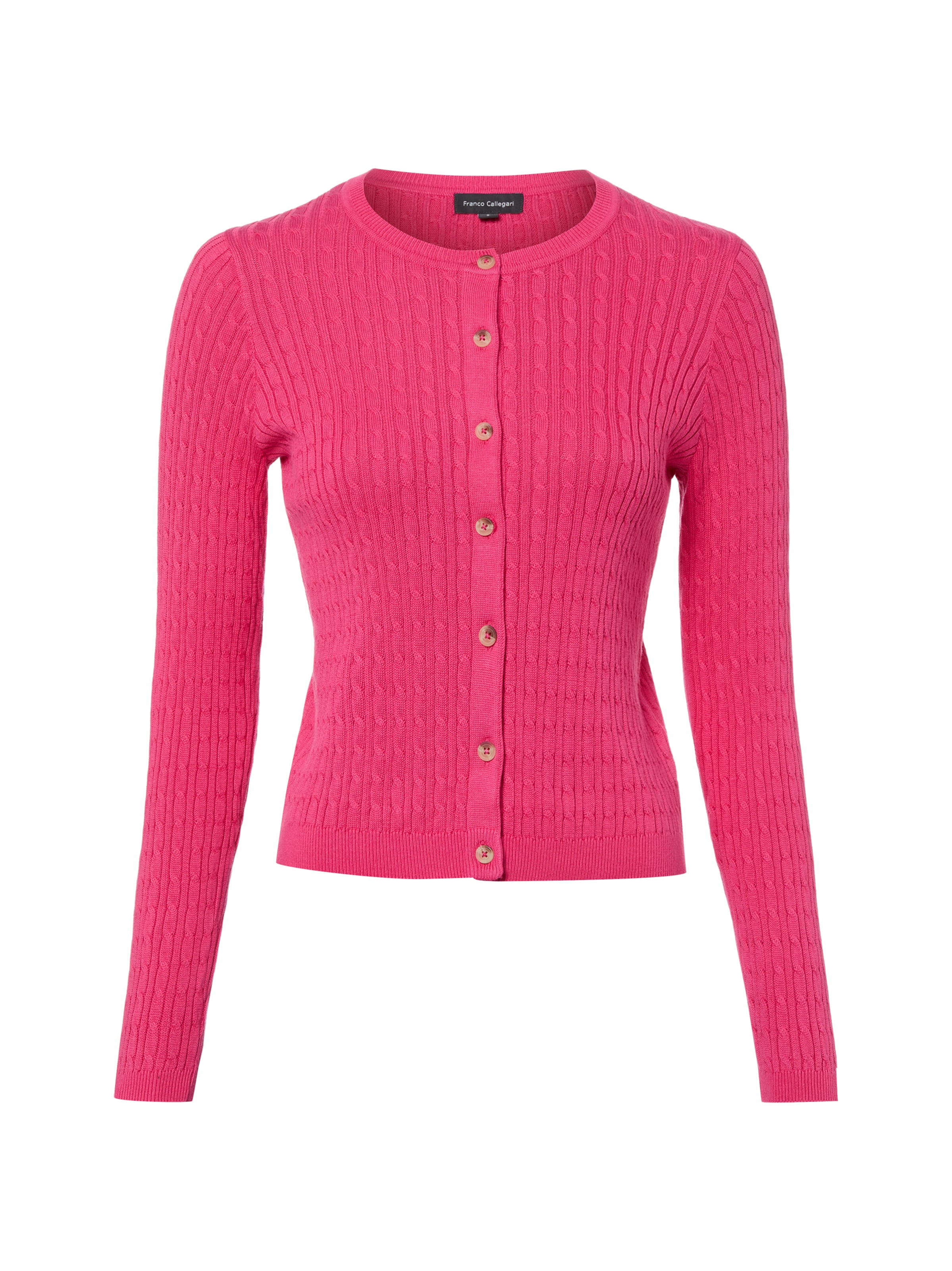 Franco Callegari Cardigan en fuchsia, Vue avec produit