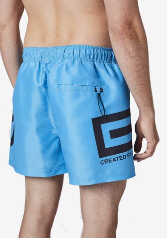 CHIEMSEE Athletic Swim Trunks in Blue