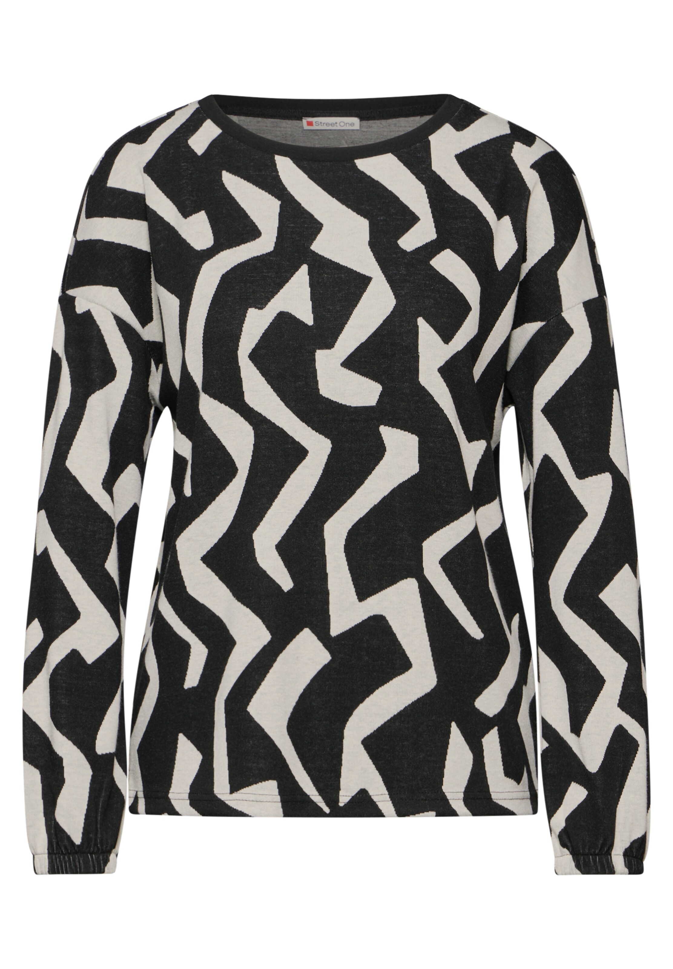 STREET ONE Shirt in Black: front