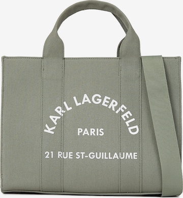 Borsa a mano di Karl Lagerfeld in verde: frontale
